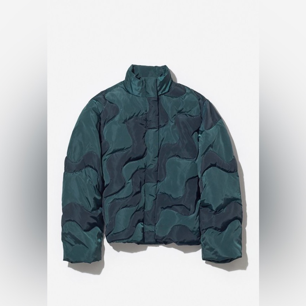 PALOMA WOOL Hokusai PUFFER Jacket - smoke & green 💚🖤 - new with tags - size L